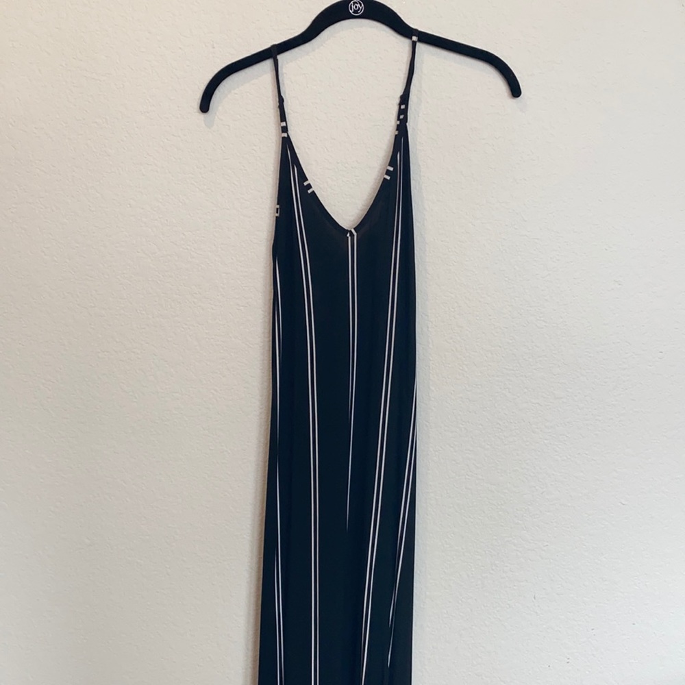 Black and White striped maxi dress